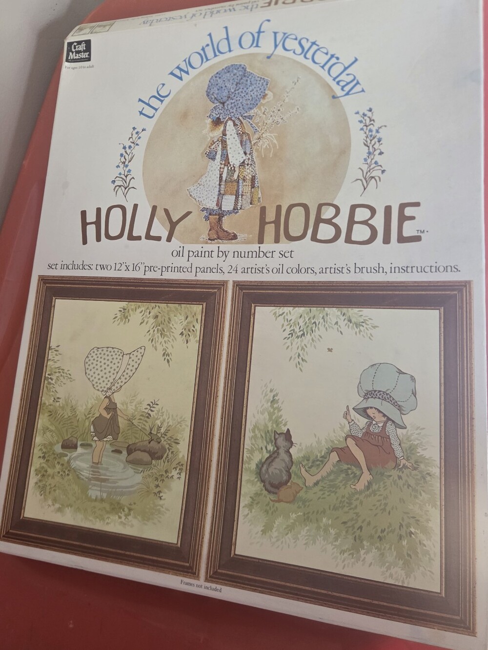 vintage 1975 Holly Hobbie "The World of Yesterday" Oil Paint by Number